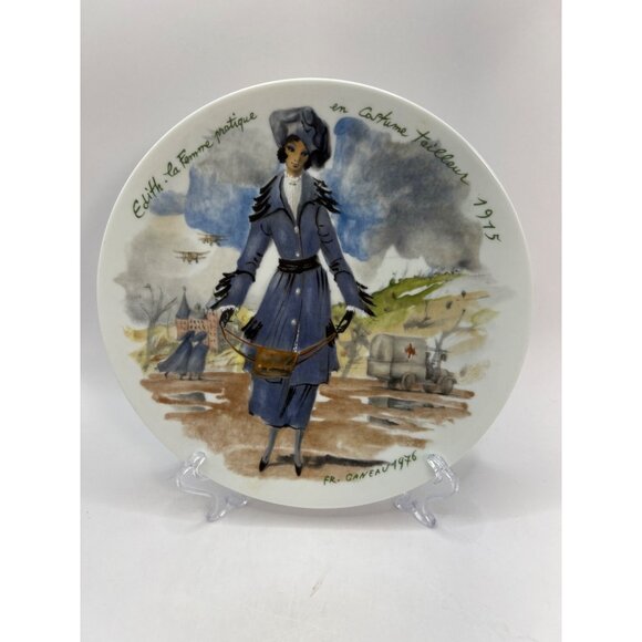 D'Arceau Limoges Porcelain Collectors Plate Les Femmes Du Siecle- 1915 Vintage 1 - Picture 1 of 8